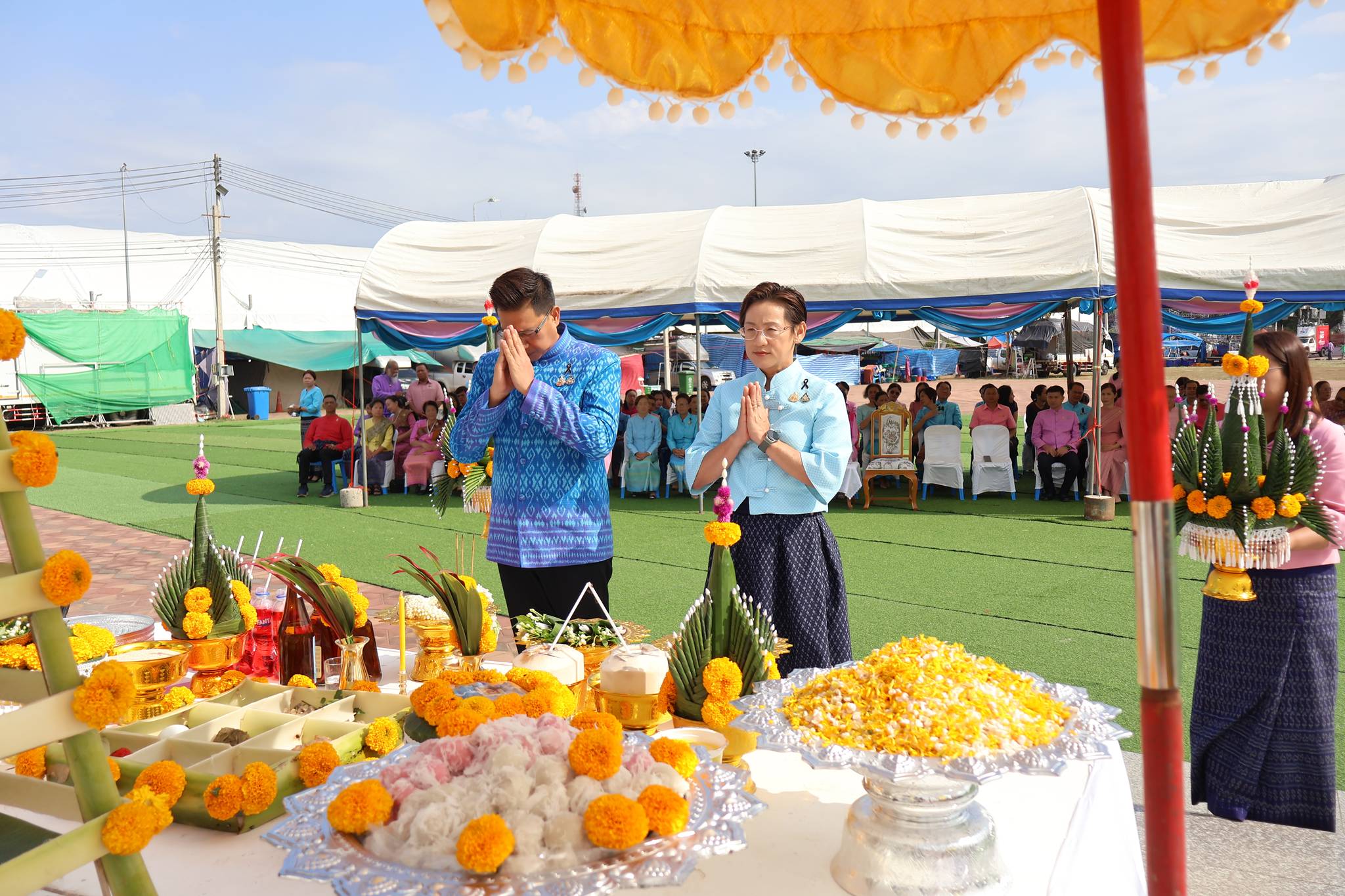 title - ส.ป.ก.ยโสธร ร่วมพิธีทำบุญตักบาตร พิธีบวงสรวงพระบรมราชานุสาวรีย์รัชกาลที่ 5 พิธีวางขันหมากเบ็งและพิธีบวงสรวงพระสุนทรราชวงศา (สิงห์) เพื่อความเป็นสิริมงคลเนื่องในโอกาสวันสถาปนาจังหวัดยโสธร และการจัดงานกาชาด ประจำปี พ.ศ.2569